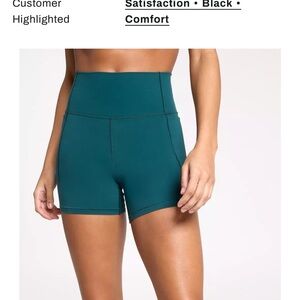 Calia Sea Green High-Waisted Biker Shorts